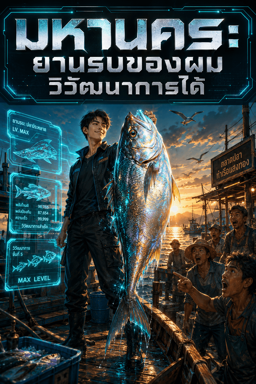 ปกนิยาย มหานคร: ยานรบของผมวิวัฒนาการได้