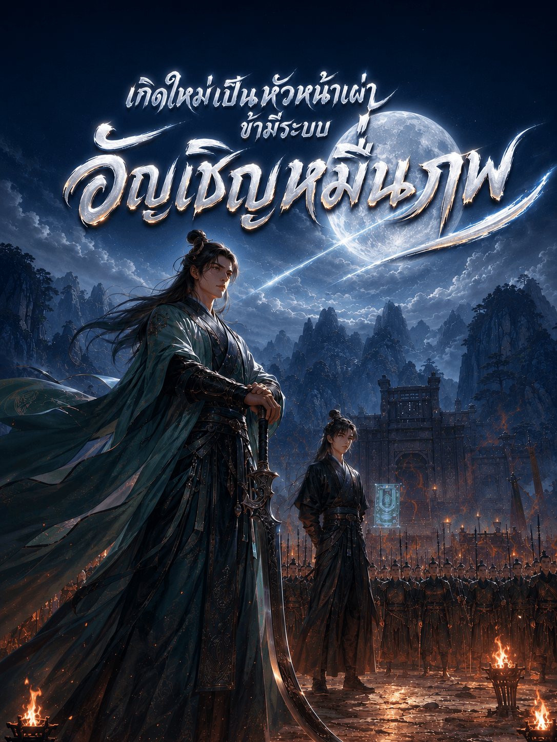 ปกนิยาย เกิดใหม่เป็นหัวหน้าเผ่า ข้ามีระบบอัญเชิญหมื่นภพ