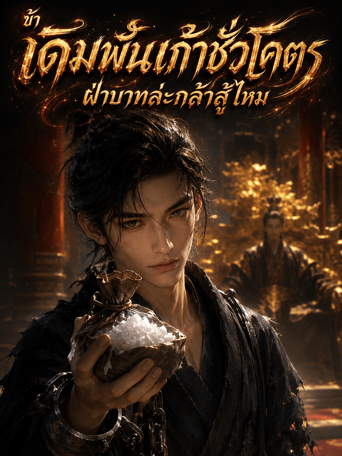 ปกนิยาย ข้าเดิมพันเก้าชั่วโคตร ฝ่าบาทล่ะกล้าสู้ไหม